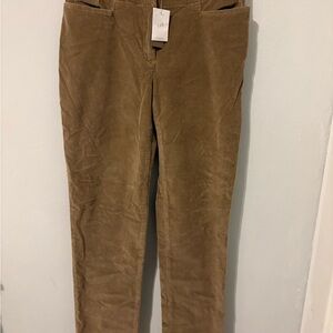 NWT J.Jill Brown Corduroy Pants